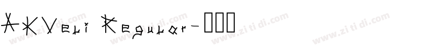 AKVeli Regular字体转换